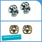 Thermostatic Bar Mixer Shower Wall Easy Fit Fixing Kit For Exposed Shower Brass 
