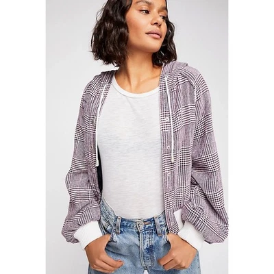 Chaqueta Bomber Free People Fabian a Cuadros Talla S Foto 1 de 4