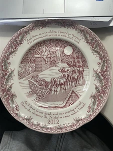 Noble Excellence Twas the Night Before Christmas 2012 Collector Plate 10601805 - Picture 1 of 2