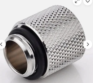 Bitspower G1/4" Male to Female Extender Fitting, 15mm, Silver Shining - Afbeelding 1 van 1