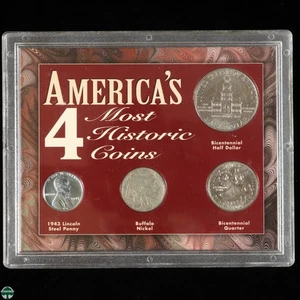 America's 4 Most Historic Coins Holder - 4 Coin Set - Picture 1 of 10