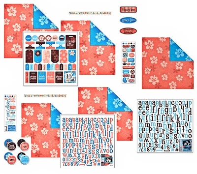 LOTE DE VACACIONES EN LA PLAYA INTELIGENTE pegatinas de papel etiquetas epoxi cinta frotar letreros metálicos Foto 1 de 4