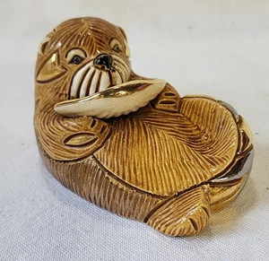 RINCONADA Artesania OTTER #736 plata aniversario platino y oro de 18 quilates - Imagen 1 de 5