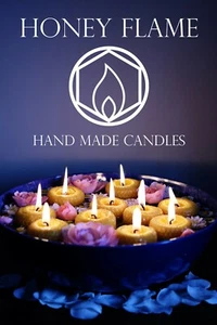 15 x Large FLOATING 100% BEESWAX Tea Light Candles ~ 3cm x 5cm ~Eco-friendly - Picture 1 of 6