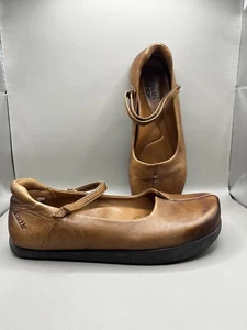 KALSO Earth Shoe Women Size 6.5B Solar Almond Leather Negative Heel Mary Jane - Picture 1 of 10