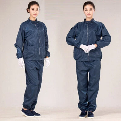 Anti-Static Split Top + Pants Protective Suits Laboratory Clothes 7 Colors - Image 1 of 4