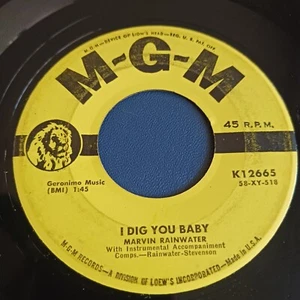 Marvin Rainwater – I Dig You Baby / Moanin' The Blues (MGM K12665) - Imagen 1 de 2