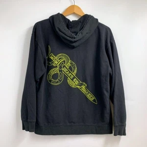 One7Six Men's Death to Snakes Cotton Long Sleeve Pullover Hoodie Size L - Picture 1 of 13