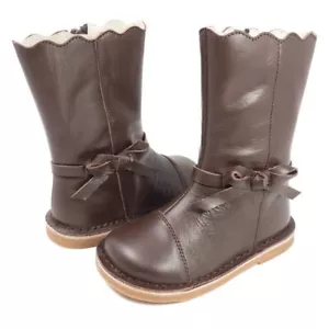 NIB LIVIE & LUCA Shoes Boots Reina Mocha Brown leather size 4 - Picture 1 of 1