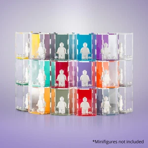 Colorful LEGO Minifigure Display Cases - Choose Your Size and Color - Picture 1 of 25