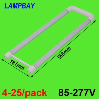 LED Tube Light U shaped 2ft 20W G13 U Bend Fluorescent Retrofit Bulb T8 Bar Lamp - Image 1 of 4