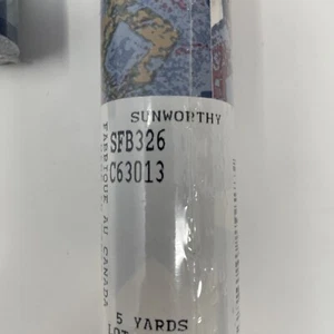 Vintage Sunworthy Wallpaper Vinyl Wall Covering Fish Bathroom Blue 5 Yd - Picture 1 of 8