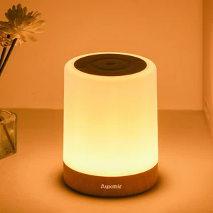 Night Light for Kids Baby, Dimmable Touch Lamp for Nursery, 11 RGB Colors 5 Brig - Picture 1 of 12