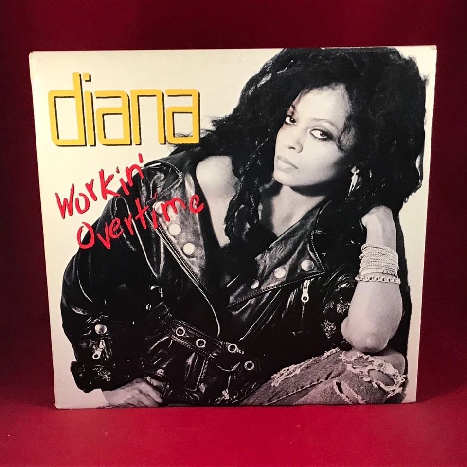 DIANA ROSS Workin' Overtime 1989 UK Vinyl LP + INNER Capitol record - Image 1 of 2