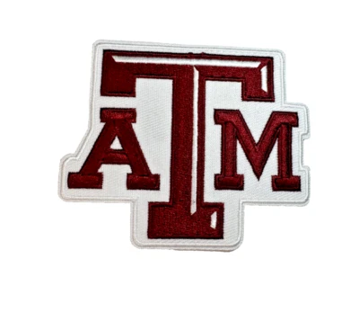 Parche bordado de hierro/coser de 3 pulgadas con logotipo del equipo Texas A&M Aggies Foto 1 de 3