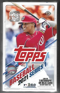 2021 Topps Serie 1 Scatola Hobby Sigillata in Fabbrica 1 Auto o Relic Silver Pack Soto - Foto 1 di 1