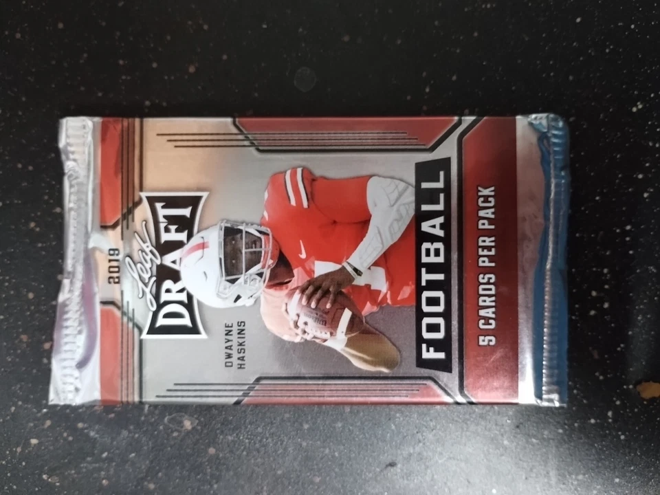 2019 Leaf Draft Football Factory Sealed Pack Murray Haskins Deebo Jones RC - Image 1 of 1