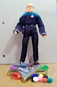 Custom Mego Star Trek VOYAGER EMH The Doctor / Captain Figure & More - Picture 1 of 1