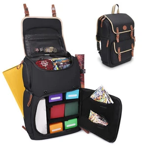 Mochila con caja de almacenamiento de tarjetas coleccionables de tamaño completo ENHANCE para jugar estuche de cartas - Imagen 1 de 9