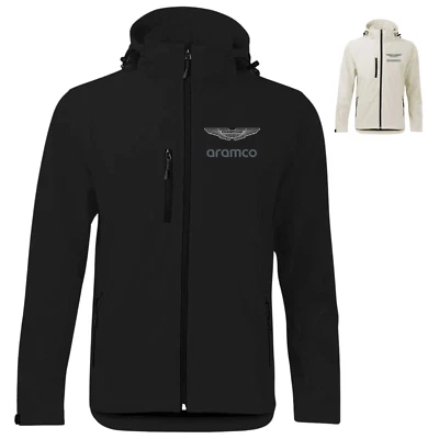 Aston Martin Aramco Softshell Bekleidung Herren Winter Regenjacke - Bild 1 von 4
