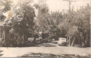 RPPC Columbia California Street Scene 1956 Tuolumne County - Picture 1 of 2