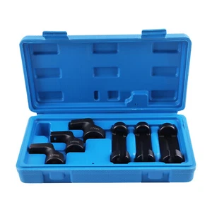 EGT Sensor Werkzeug Set 6tlg Steckschlüssel mit Versatz 13 14 17mm 3/8" CRMO - Picture 1 of 12
