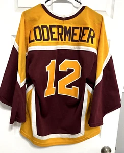 DEREK LODERMEIER 12 Minnesota Golden Gophers Men Sewn Jersey S Easton Team - Picture 1 of 18