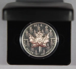 2024 5 Oz .9999 Canada Canadian Silver Maple Ultra High Relief $50 - Picture 1 of 8