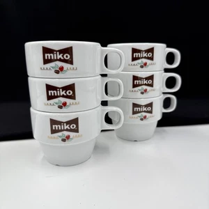 Miko Bélgica Café Espresso / Cappuccino Juego De (6) Tazas 8oz Porcelana Portugal - Imagen 1 de 23