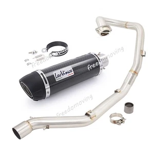 For SUZUKI DRZ400 2000-2025 Motorcycle Exhaust Front Link Pipe Muffler Silencer - Picture 1 of 11