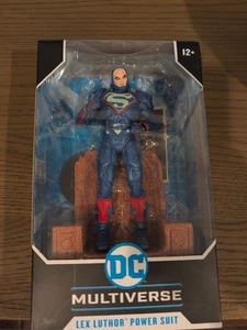 NEW LEX LUTHOR McFarlane DC Multiverse Blue Power Suit & Throne 7 Action Figure - Picture 1 of 3