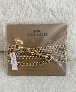 Coach Umhängetasche Gold Kettenriemen 46 Zoll Ersatz Zubehör - Bild 1 von 6