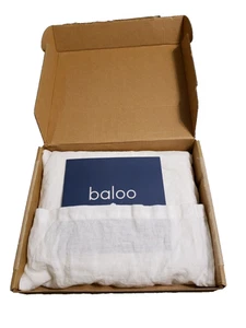 Par de fundas de almohada estándar Baloo 100 % lino francés natural (2 juegos avl) nuevas en caja - Imagen 1 de 7
