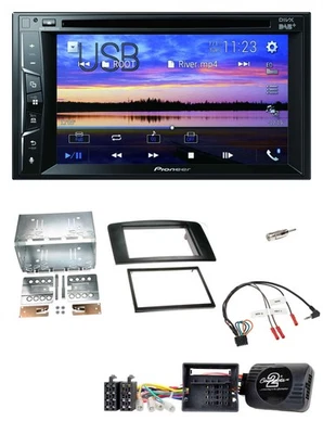 Pioneer Bluetooth 2DIN USB DVD DAB Lenkrad Autoradio für Mercedes M-Klasse W164 - Bild 1 von 4
