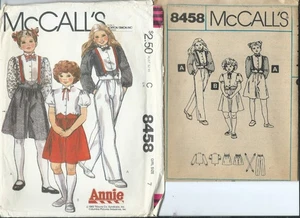 M 8458 sewing pattern BLOUSE SKIRT CULOTTES PANTS sew "Annie" design girl size 7 - Picture 1 of 1