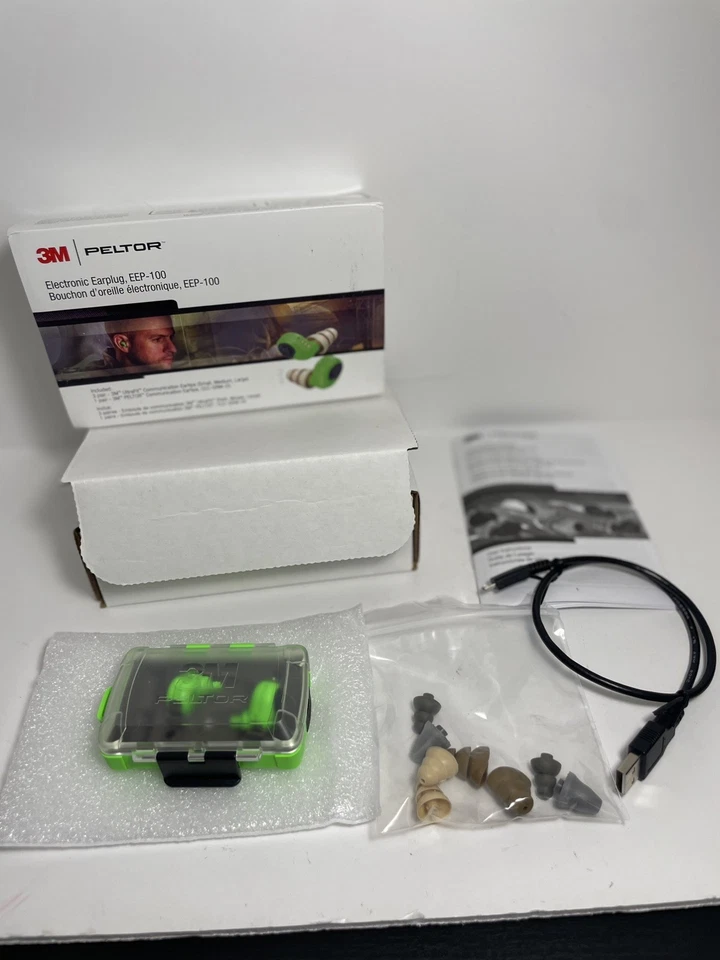 3M PELTOR EEP-100 Ear Plug Kit Earbuds & Charging Case Hunting, Shooting - Image 1 of 4