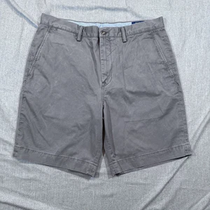 Polo Ralph Lauren Shorts Mens 34 Gray Classic Fit 9" Polo Chino Embroidered Pony - Picture 1 of 14