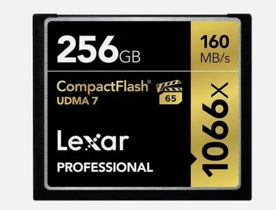 256GB CF Memory Compact Flash Card Lexar Profesional 1066x (LCF256CRBNA1066) - Image 1 of 4