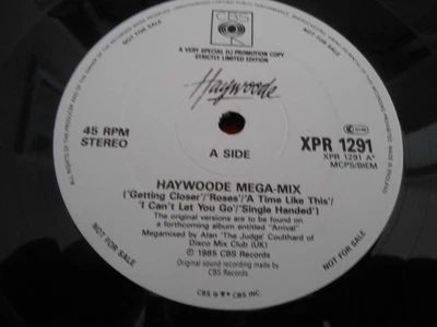 Haywoode - "Haywoode Mega-Mix" - CBS Single-Sided W/L 12" Single PROMO - Image 1 of 2