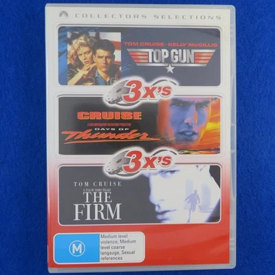 Top Gun/Days Of Thunder/The Firm - Tom Cruise - DVD - Region 4 - Fast Postage - image 1 of 2