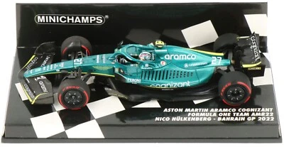 Minichamps Aston Martin AMR22 Bahrain GP 2022 - Nico Hulkenberg 1/43 Scale - Image 1 of 2