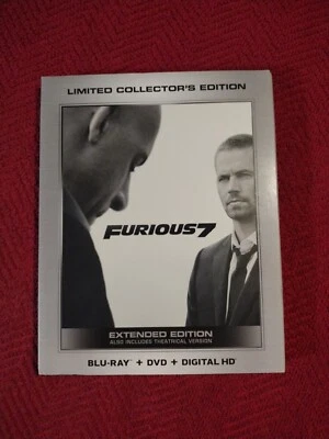 Furious 7 (Blu-ray/DVD, 2014, 2-Disc, Limited Collector's Edition, With Slip) - Image 1 of 4