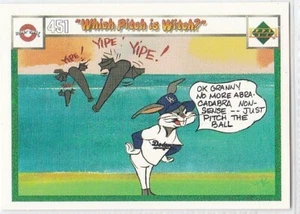 N) 1990 Upper Deck Looney Tunes Comic Ball Card #451/466 Which Pitch is Witch? - Picture 1 of 2
