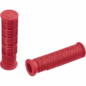 NEW Moose Racing RED ATV Handlebar Grips Z 400 EX BANSHEE LTR KFX 250 0630-0397 - Picture 1 of 2