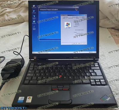 IBM ThinkPad T42 Laptop Pentium M 1.7Ghz 2GB RAM 40GB HDD + Charger + Bonus Bag - Image 1 of 4
