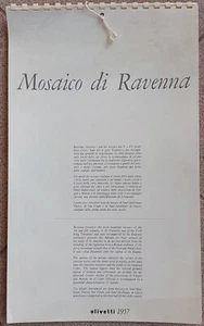 Calendario Olivetti 1957 Mosaico di Ravenna - Olandese da parete autoprodotto - Imagen 1 de 3