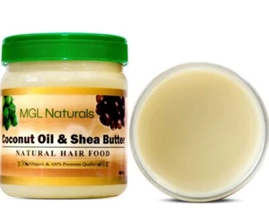 MGL Naturals Coconut Oil & Shea Butter 190g Organic 100% - Picture 1 of 2