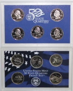 2002 S US Mint Clad Quarter Proof Set 50-State Quarters - 5 Coins - Picture 1 of 3