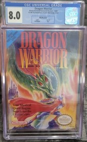 Dragon Warrior Nintendo NES CGC 8.0  FACTORY SEALED 