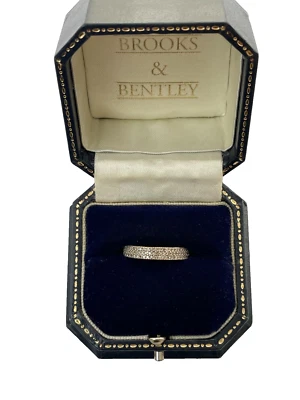 0.25ct Diamond Ring 9ct Gold Half Eternity Diamond Gold Ring - Size M 1/2 - Image 1 of 4
